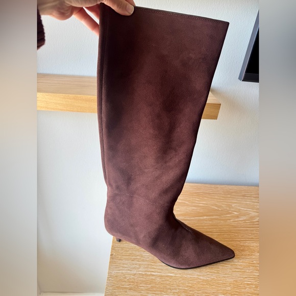 NEW! MADEWELL Women’s Emilie Tall Suede Boot Chocolate Raisin Size 10.5 - no box - Picture 11 of 16